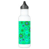 Bouteille D'eau Motif d'alimentation de fleurs vert brillant (Gauche)