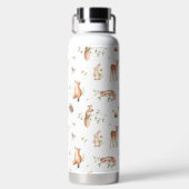 Bouteille D'eau Motif d'amis animaux de bois mignon (Plage)