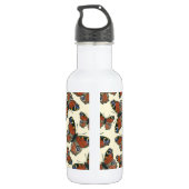 Bouteille D'eau Motif d'aquarelle papillons (Dos)