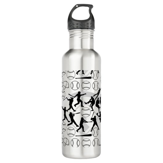 Bouteille D'eau Motif de base-ball.w (Devant)
