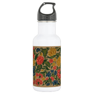 Bouteille D'eau Motif de broderie florale au crewel vintage