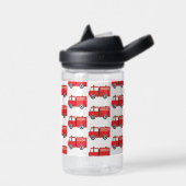 Bouteille D'eau Motif de camion-feu rouge (Gauche)