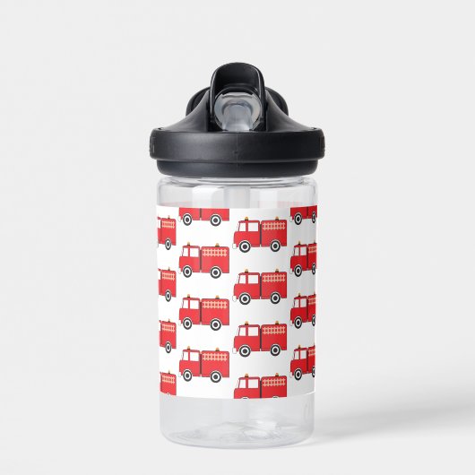 Bouteille D'eau Motif de camion-feu rouge (Avant)
