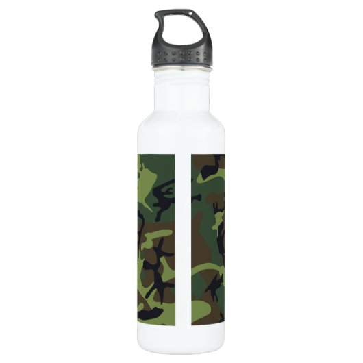 Bouteille D'eau Motif de camouflage vert (Dos)