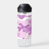 Bouteille D'eau Motif de camouflage violet (Arrière)