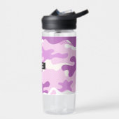 Bouteille D'eau Motif de camouflage violet (Gauche)