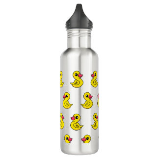 Bouteille D'eau Motif de canard en caoutchouc bleu Imprimer Boutei