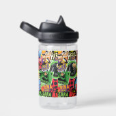 Bouteille D'eau Motif de caractères superhéros miraculeux (Arrière Complet)