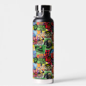 Bouteille D'eau Motif de caractères superhéros miraculeux (Plage)