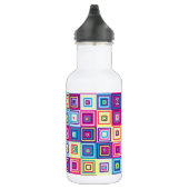 Bouteille D'eau Motif de Carrés (Droite)