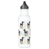 Bouteille D'eau Motif de cerfs, Cerf de bébé, Boho, Fleurs, Lune (Gauche)