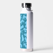 Bouteille D'eau Motif de chat bleu (Gauche)