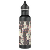 Bouteille D'eau Motif de chats blancs et gris (Droite)