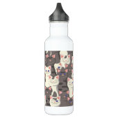 Bouteille D'eau Motif de chats blancs et gris (Gauche)