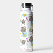 Bouteille D'eau Motif De Chats, Chats Mignons, Chatons, Poisson (Arrière)