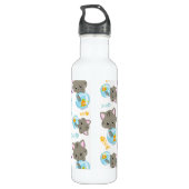 Bouteille D'eau Motif De Chats, Chats Mignons, Chatons, Poisson (Dos)