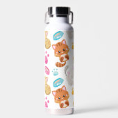 Bouteille D'eau Motif De Chats, Chats Mignons, Kitty, Chatons, Paw (Avant)