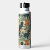 Bouteille D'eau Motif de chats monographiques personnalisés (Gym)