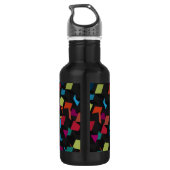 Bouteille D'eau Motif de cube géométrique Abstrait tendance (Dos)