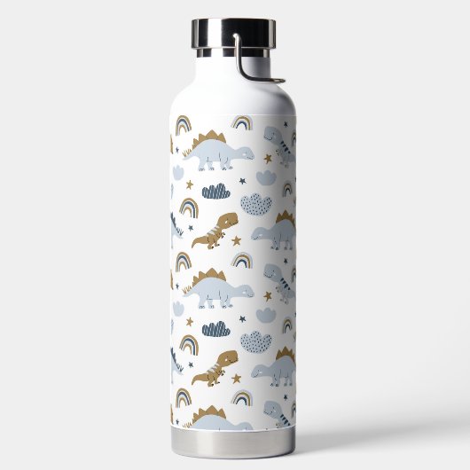 Bouteille D'eau Motif de dinosaure arc-en-ciel mignon (Droite)