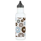Bouteille D'eau Motif De Donuts, Donuts Bleus, Donuts Brown (Droite)