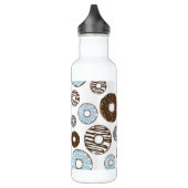 Bouteille D'eau Motif De Donuts, Donuts Bleus, Donuts Brown (Gauche)