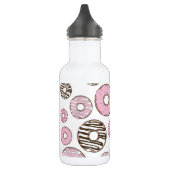 Bouteille D'eau Motif de donuts, Donuts roses, Donuts blancs (Gauche)