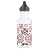 Bouteille D'eau Motif de donuts, Donuts roses, Donuts blancs (Droite)