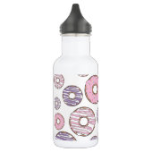 Bouteille D'eau Motif de donuts, Donuts roses, Donuts violets (Gauche)