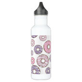 Bouteille D'eau Motif De Donuts, Donuts Roses, Donuts Violets (Gauche)