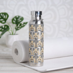 Bouteille D'eau Motif de face Red Fox