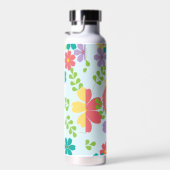 Bouteille D'eau Motif de Fleur vive moderne Monogramme (Plage)