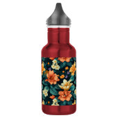 Bouteille D'eau Motif de fleurs colorées (Gauche)