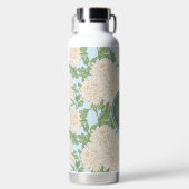 Bouteille D'eau Motif de fleurs de maman du jardin blanc (Avant)