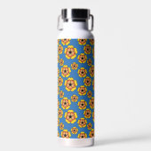 Bouteille D'eau Motif de fleurs orange jaune (Avant)