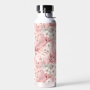 Bouteille D'eau Motif de fleurs Sakura rose