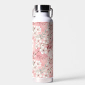 Bouteille D'eau Motif de fleurs Sakura rose (Avant)
