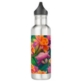 Bouteille D'eau Motif de fleurs tropicales hawaïennes (Gauche)
