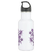 Bouteille D'eau motif de fleurs violettes (Dos)