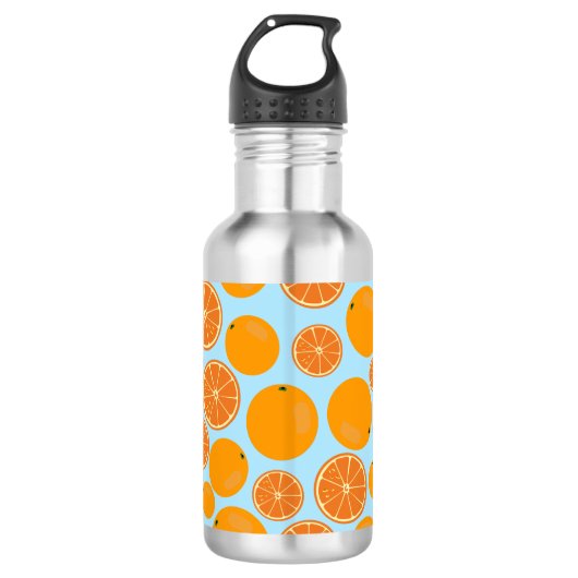 Bouteille D'eau Motif de fruit orange (Devant)