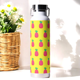 Bouteille d'eau Motif de fruits rose jaune
