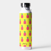 Bouteille d'eau Motif de fruits rose jaune (Gauche)
