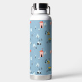 Bouteille D'eau Motif de la scène du Doodle Town (Plage)