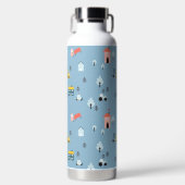 Bouteille D'eau Motif de la scène du Doodle Town (Avant)