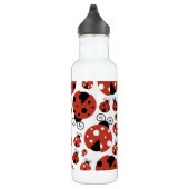 Bouteille D'eau Motif De Ladybugs, Mignons Ladybugs, Red Ladybugs (Droite)
