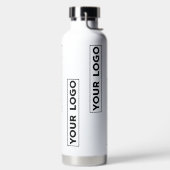 Bouteille D'eau Motif de logo large et cool blanc (Droite)