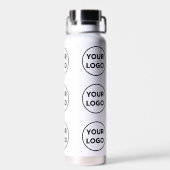 Bouteille D'eau Motif de logo personnalisé en blanc (Arrière)