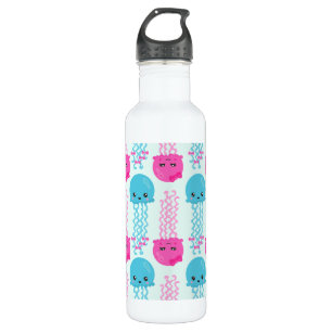 Bouteille D'eau Motif de méduses, Mignonne méduse, Sea Animaux