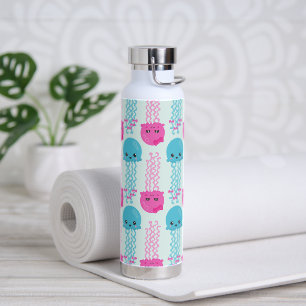 Bouteille D'eau Motif de méduses, Mignonne méduse, Sea Animaux