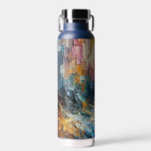 Bouteille D'eau Motif de peinture texturé épais (Avant)